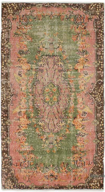 Alfombra Vintage Turca Anudada a Mano - 113 cm x 205 cm