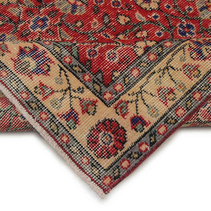 Alfombra Vintage Turca Anudada a Mano - 93 cm x 202 cm - K0076965
