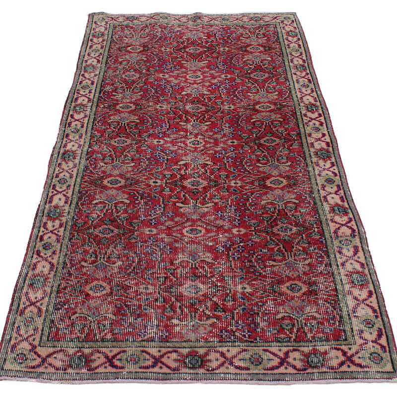 El Dokuma Vintage Halı - 97 cm x 197 cm - K0076968