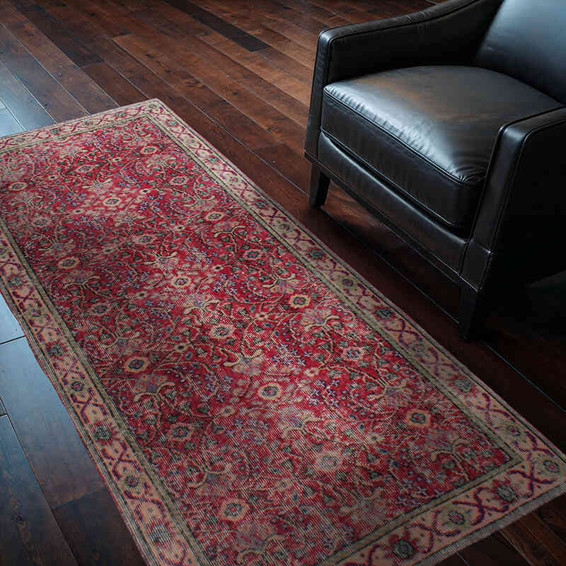 El Dokuma Vintage Halı - 97 cm x 197 cm - K0076968