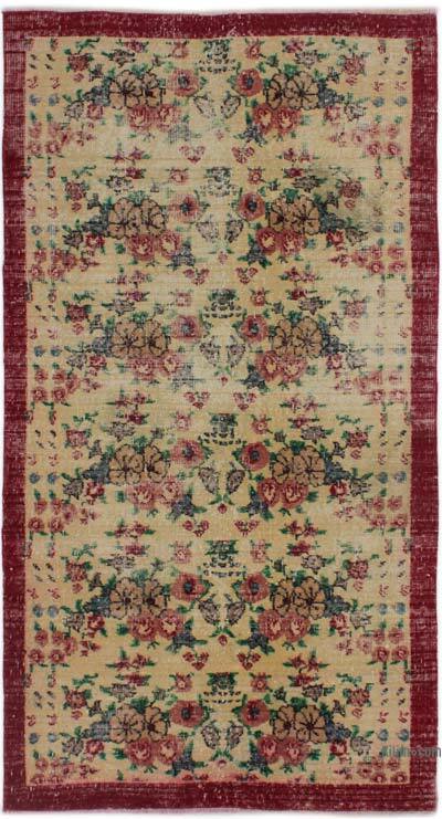 Vintage Turkish Hand-Knotted Rug - 3' 5" x 6' 5" (41" x 77")