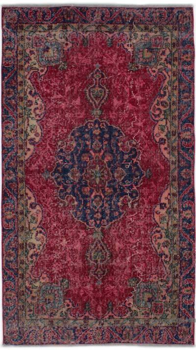 Alfombra Vintage Turca Anudada a Mano - 106 cm x 190 cm