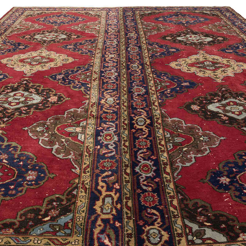 Vintage Turkish Hand-Knotted Rug - 9' 5" x 13' 5" (113" x 161") - K0076982