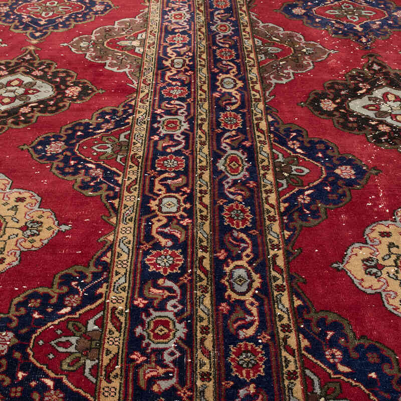Vintage Turkish Hand-Knotted Rug - 9' 5" x 13' 5" (113" x 161") - K0076982