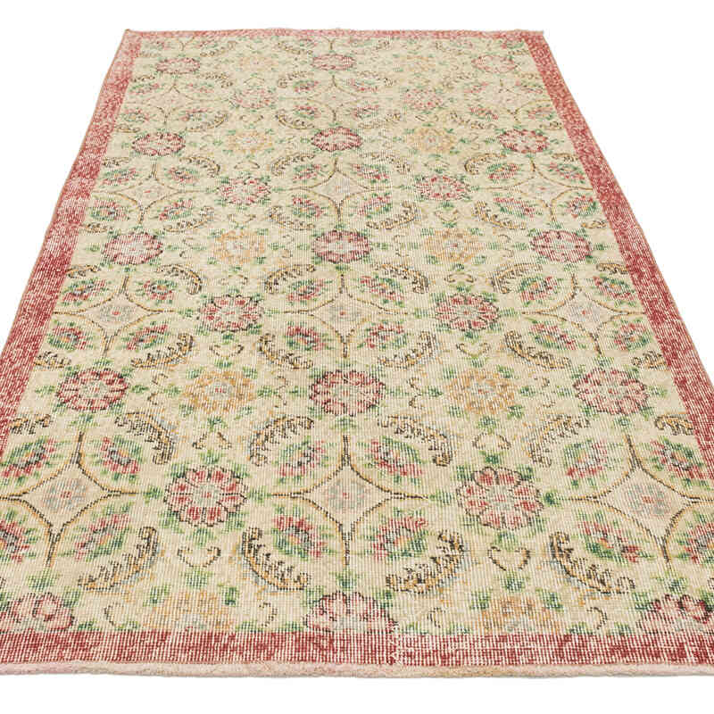 Vintage Turkish Hand-Knotted Rug - 3' 8" x 6' 8" (44" x 80") - K0077001