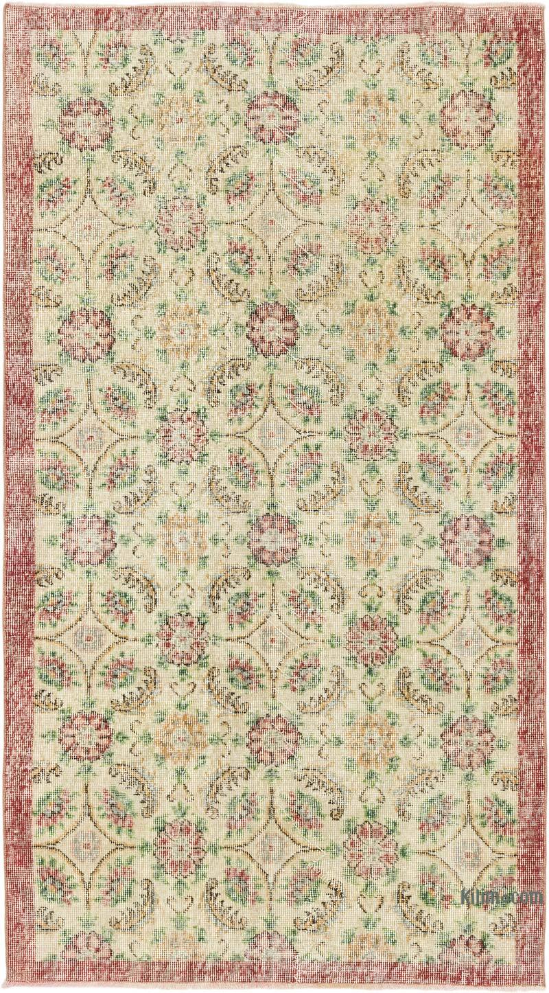 Vintage Turkish Hand-Knotted Rug - 3' 8" x 6' 8" (44" x 80") - K0077001