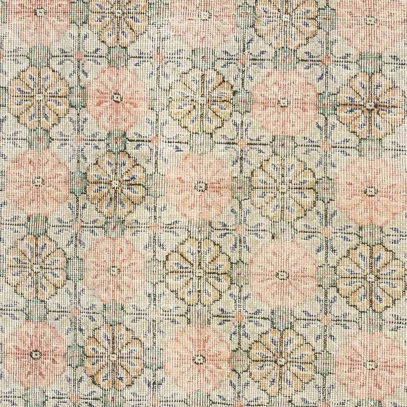 Alfombra Vintage Turca Anudada a Mano - 113 cm x 211 cm - K0077005