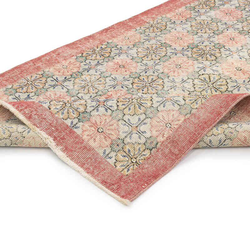 Alfombra Vintage Turca Anudada a Mano - 113 cm x 211 cm - K0077005
