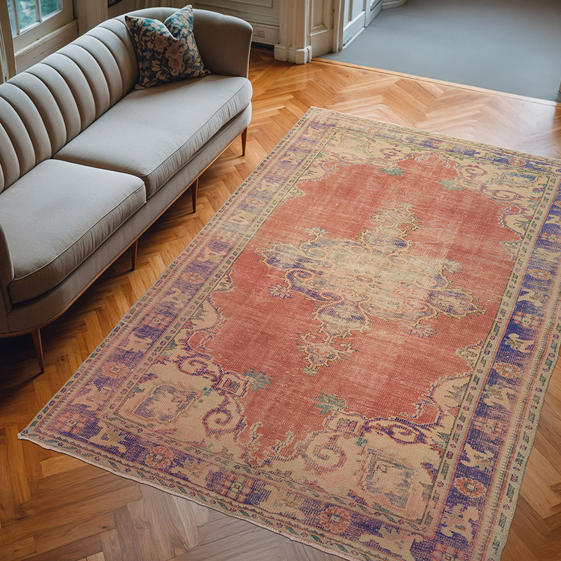 El Dokuma Vintage Hali - 185 cm x 270 cm - K0077006