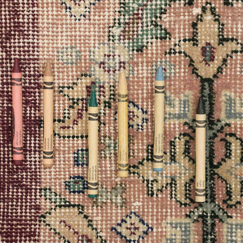 Vintage Turkish Hand-Knotted Rug - 6' 8" x 9' 9" (80" x 117") - K0077007