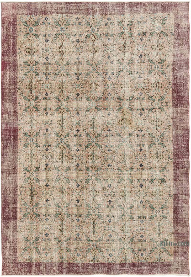 Vintage Turkish Hand-Knotted Rug - 6' 8" x 9' 9" (80" x 117") - K0077007
