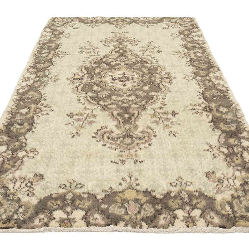 Alfombra Vintage Turca Anudada a Mano - 118 cm x 225 cm - K0077012