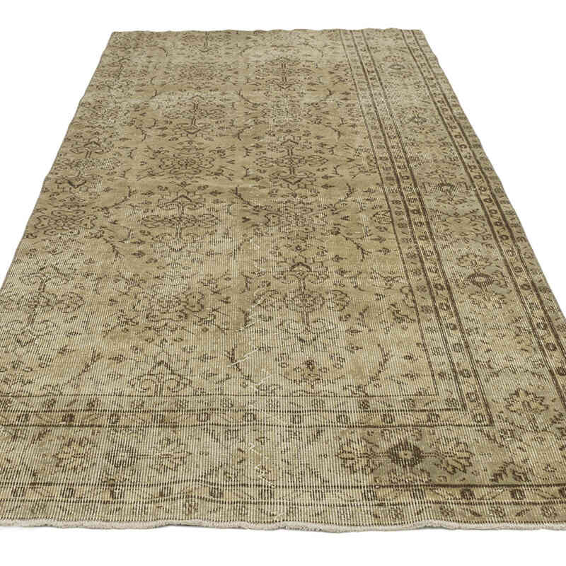 Alfombra Vintage Turca Anudada a Mano - 116 cm x 228 cm - K0077014