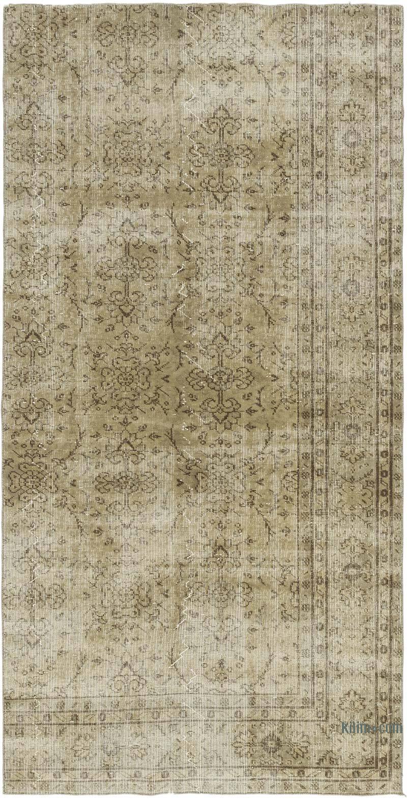 Alfombra Vintage Turca Anudada a Mano - 116 cm x 228 cm - K0077014