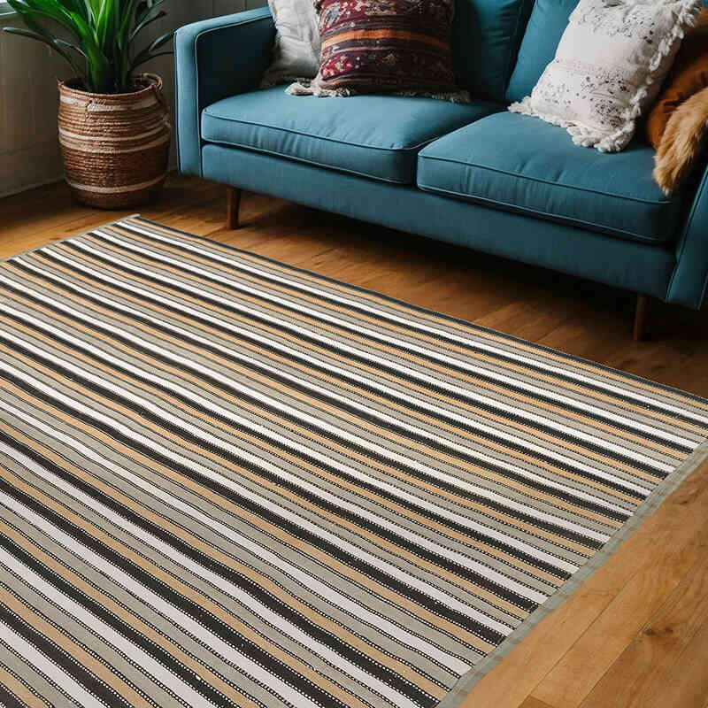 Vintage Anatolian Flatweave - 5' 4" x 7' 1" (64" x 85") - K0077026
