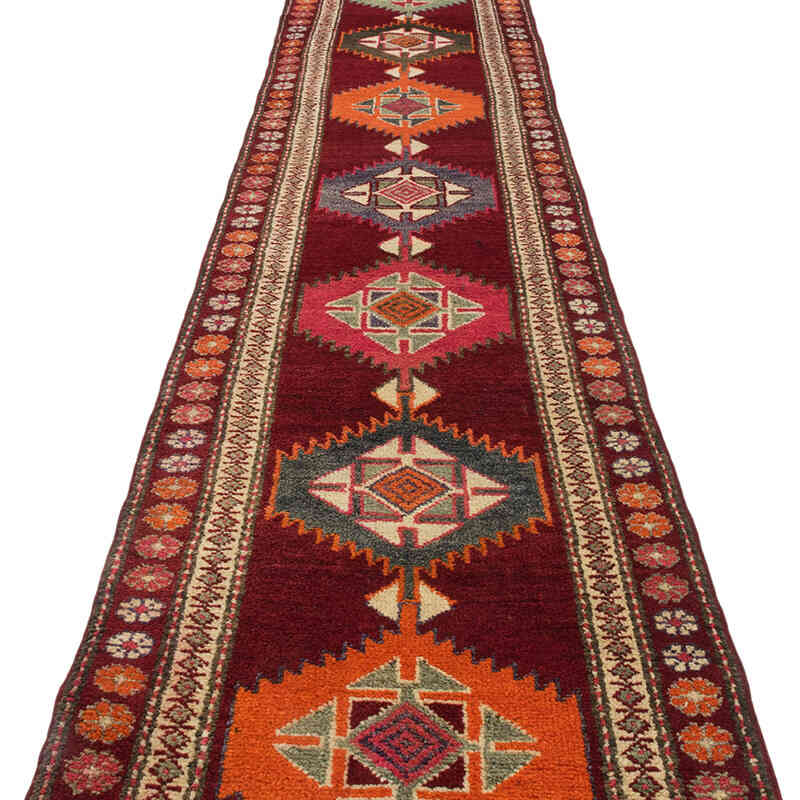 Vintage Anadolu Yolluk - 80 cm x 370 cm - K0077035