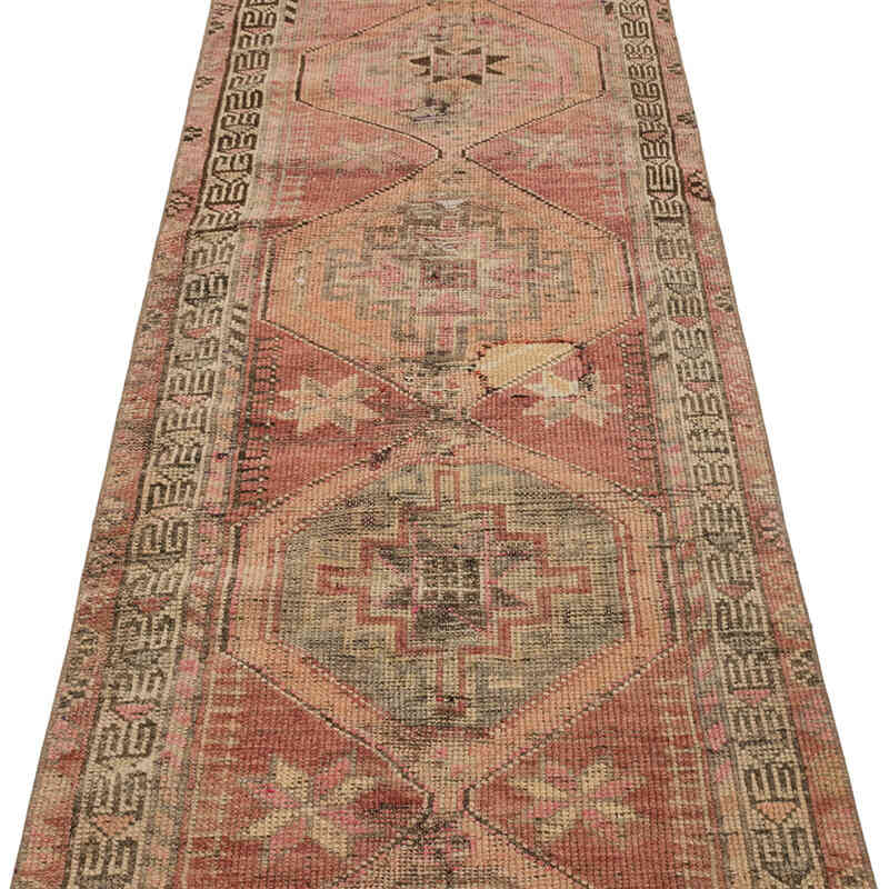 Vintage Tribal Runner Rug - 2' 6" x 11' 10" (30" x 142") - K0077037