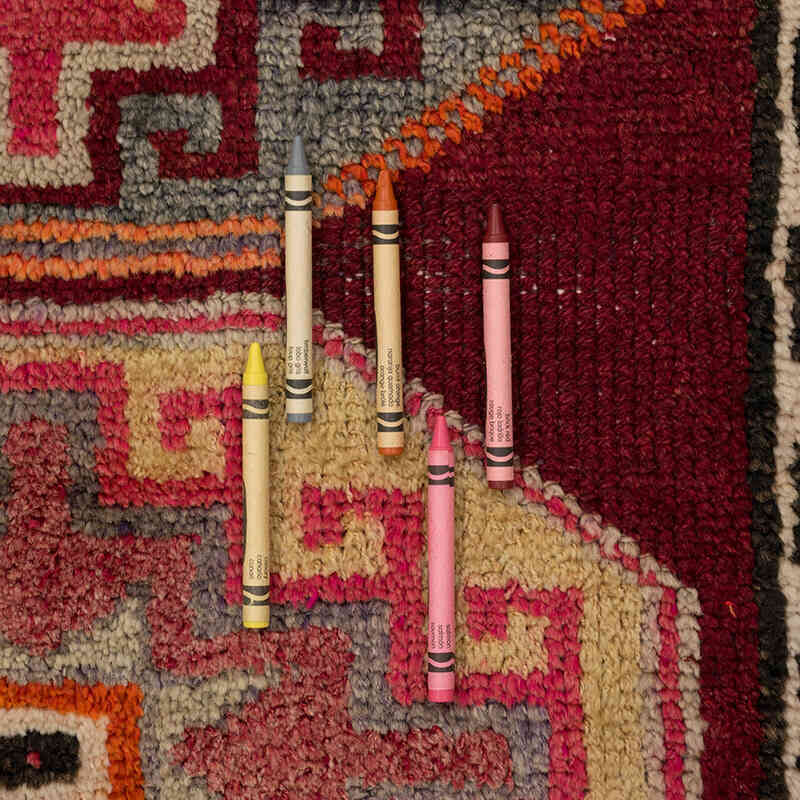 Alfombra Vintage de pasillo - 90 cm x 337 cm - K0077041
