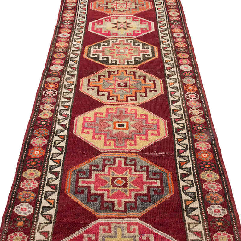 Alfombra Vintage de pasillo - 90 cm x 337 cm - K0077041