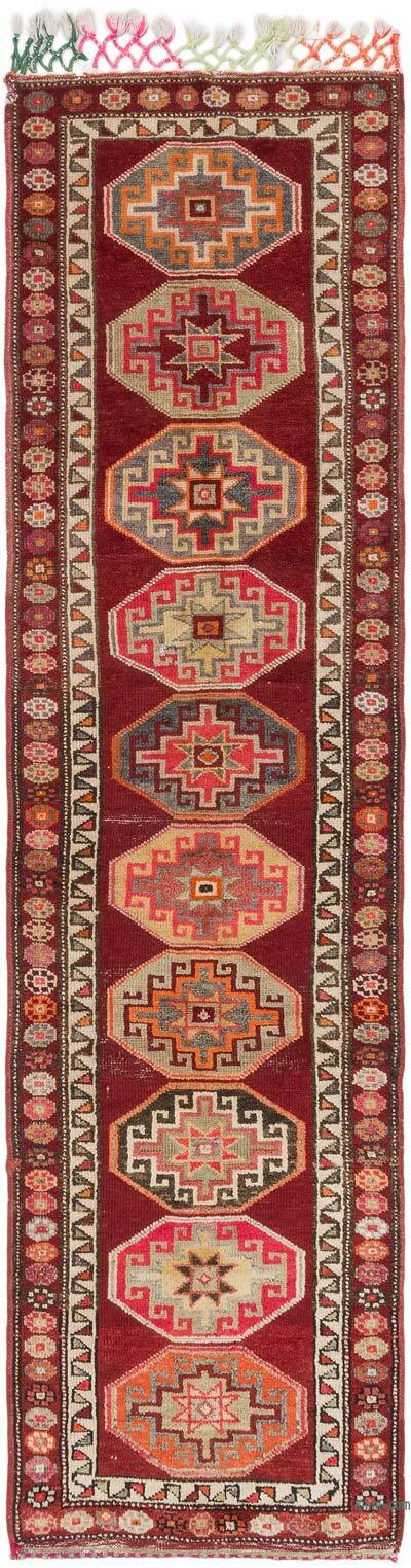 Vintage Tribal Runner Rug - 2' 11" x 11' 1" (35" x 133")