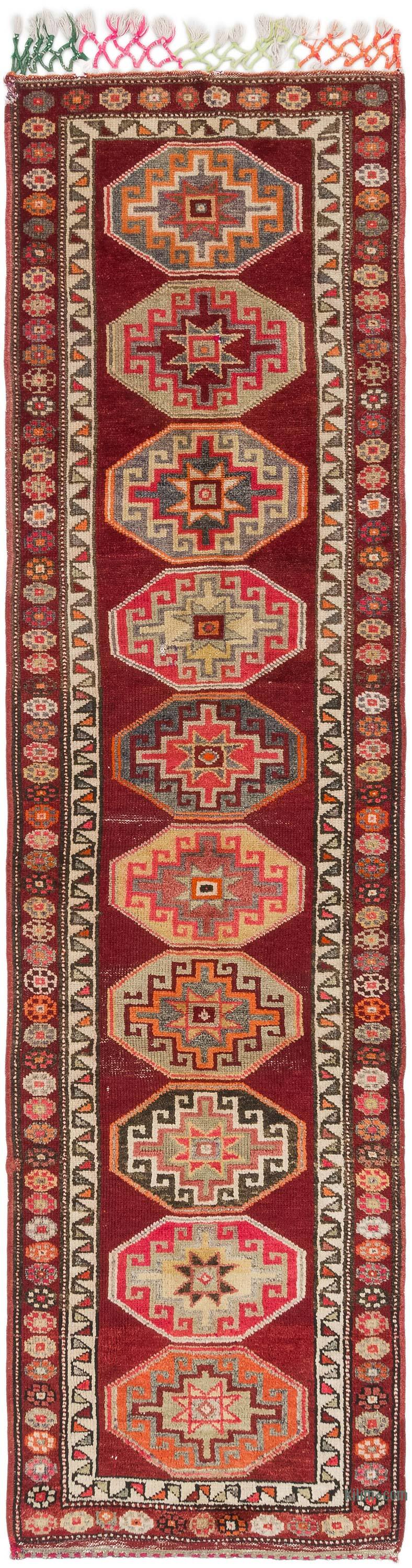 Alfombra Vintage de pasillo - 90 cm x 337 cm - K0077041