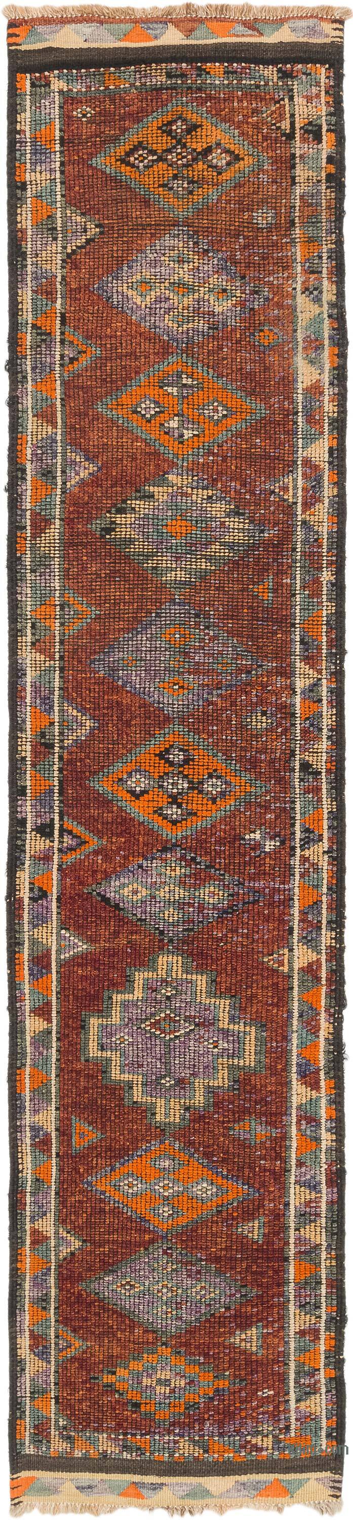 Vintage Tribal Runner Rug - 2' 9" x 12' 6" (33" x 150") - K0077042