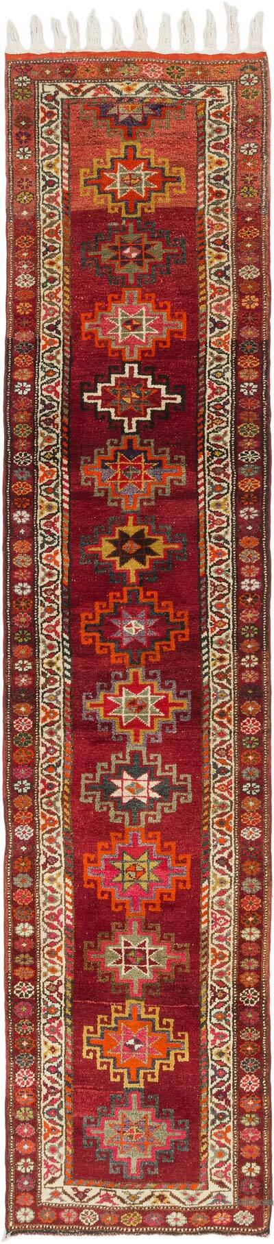 Vintage Tribal Runner Rug - 2' 11" x 13' 4" (35" x 160")