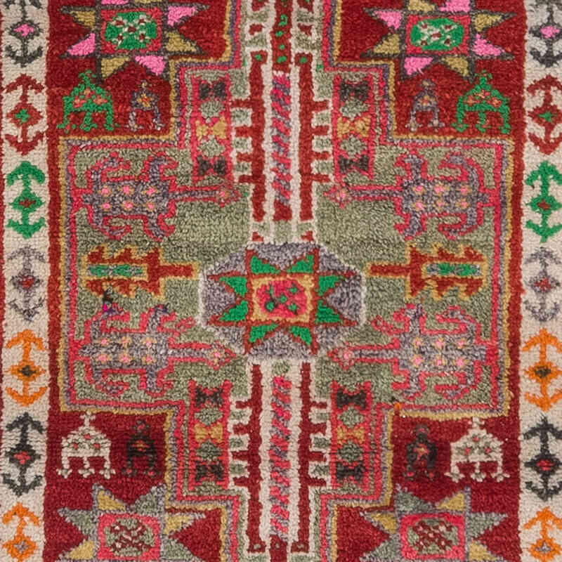 Vintage Tribal Runner Rug - 2' 10" x 12' 4" (34" x 148") - K0077045