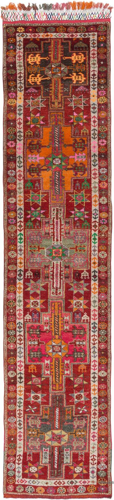 Vintage Tribal Runner Rug - 2' 10" x 12' 4" (34" x 148")