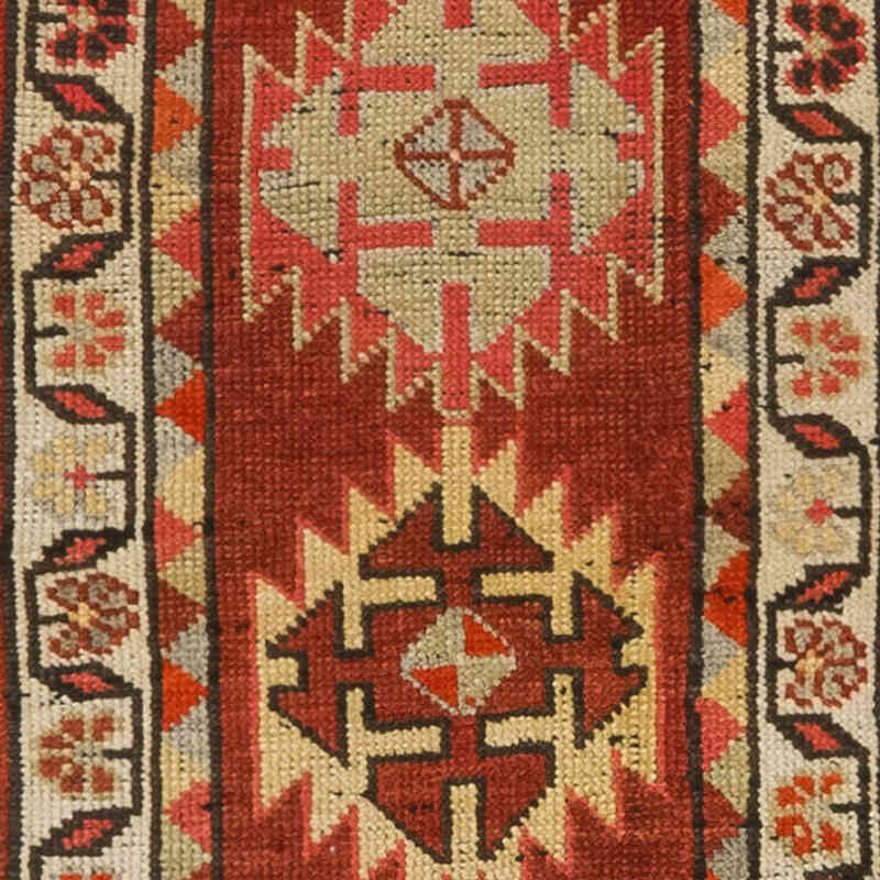 Alfombra Vintage de pasillo - 74 cm x 393 cm - K0077048