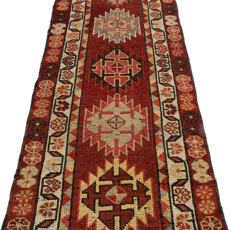 Alfombra Vintage de pasillo - 74 cm x 393 cm - K0077048