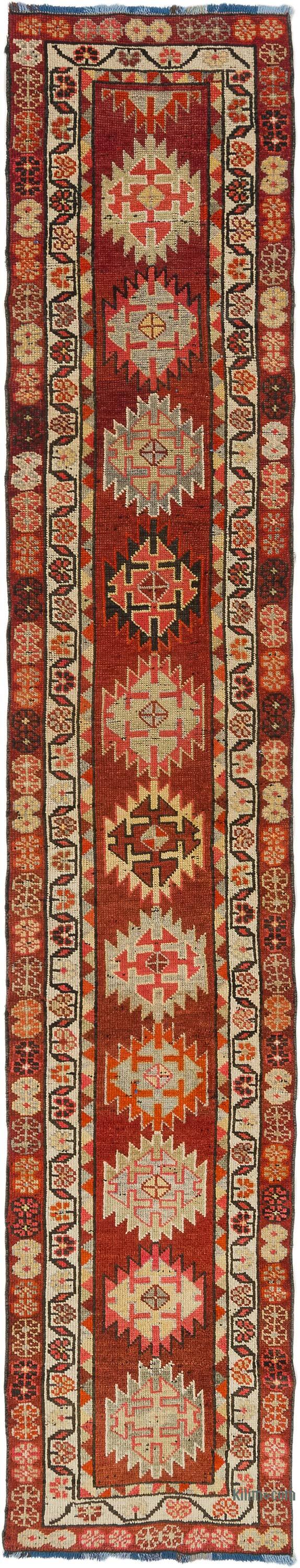 Alfombra Vintage de pasillo - 74 cm x 393 cm - K0077048