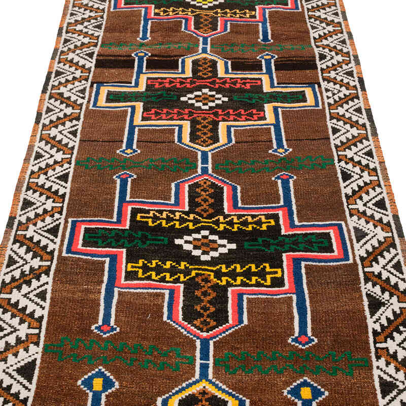 Alfombra Vintage de pasillo - 93 cm x 326 cm - K0077050