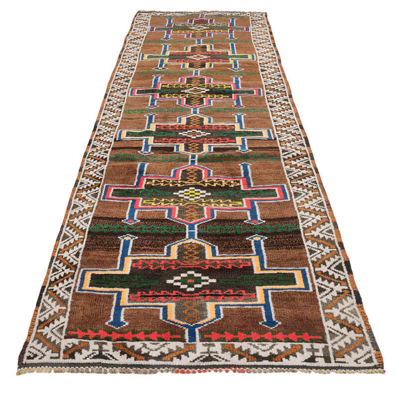 Alfombra Vintage de pasillo - 93 cm x 326 cm - K0077050