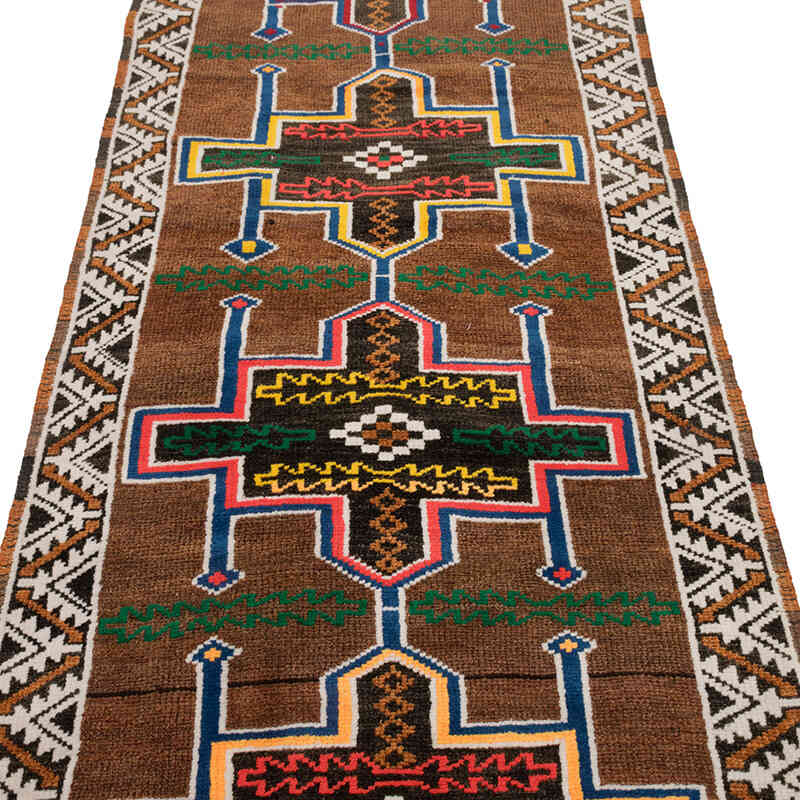Alfombra Vintage de pasillo - 93 cm x 326 cm - K0077050