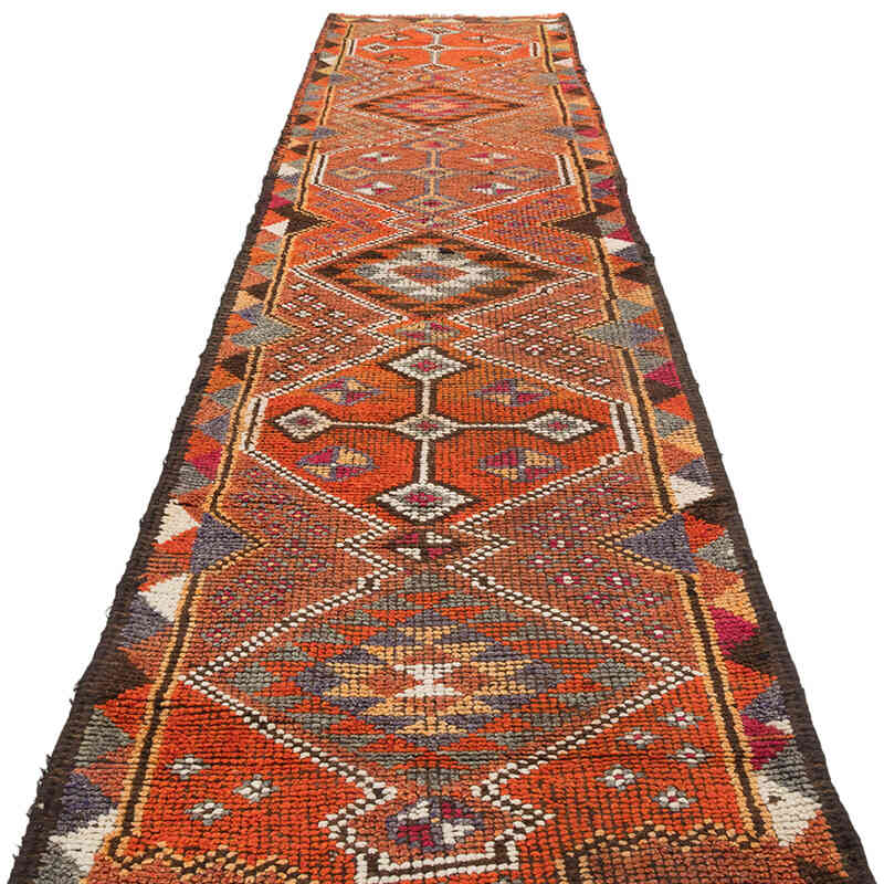 Vintage Anadolu Yolluk - 88 cm x 407 cm - K0077053