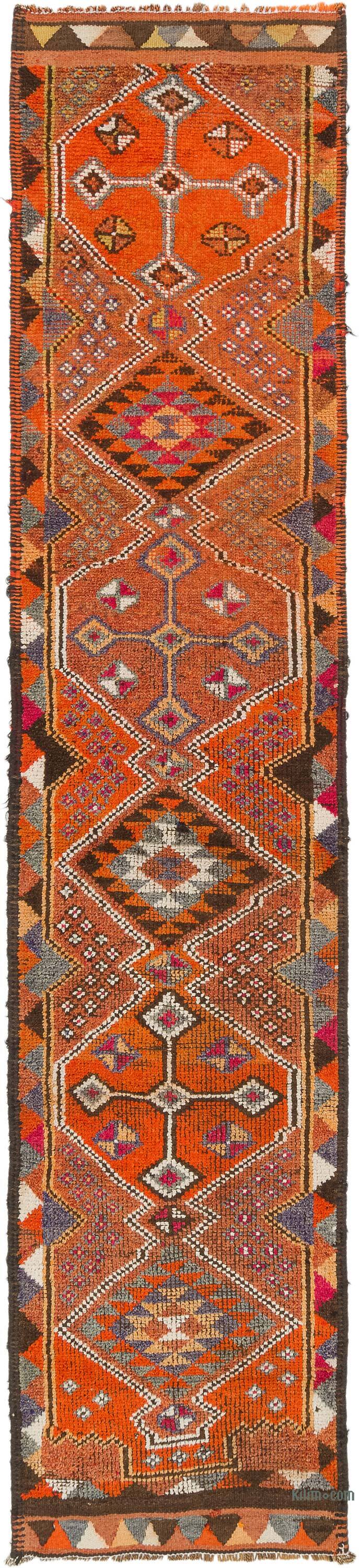 Vintage Anadolu Yolluk - 88 cm x 407 cm - K0077053