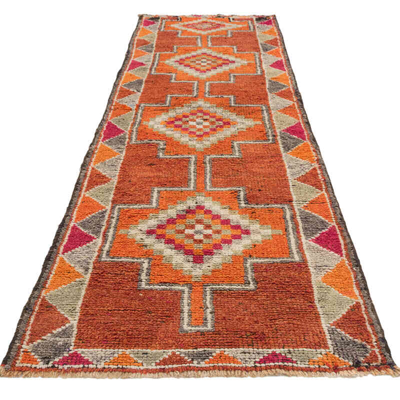 Alfombra Vintage de pasillo - 92 cm x 331 cm - K0077054