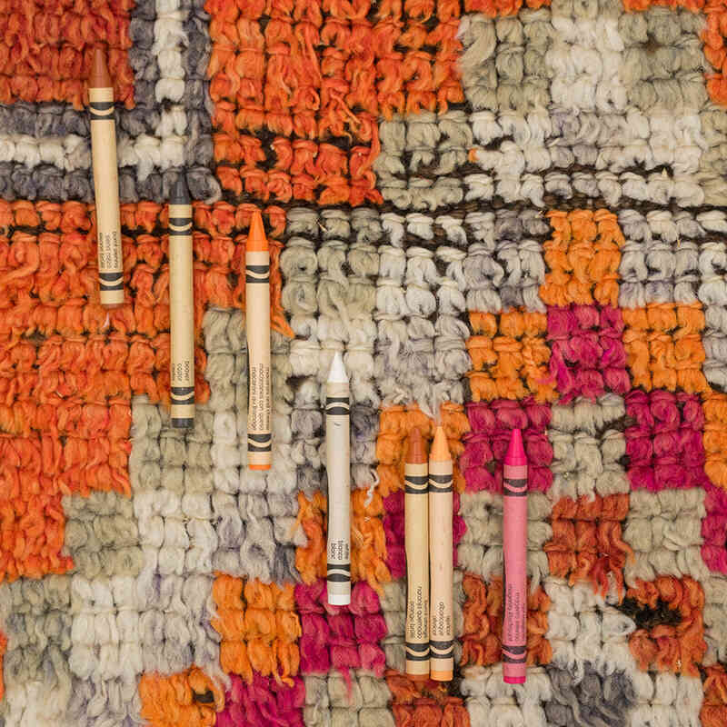 Alfombra Vintage de pasillo - 92 cm x 331 cm - K0077054