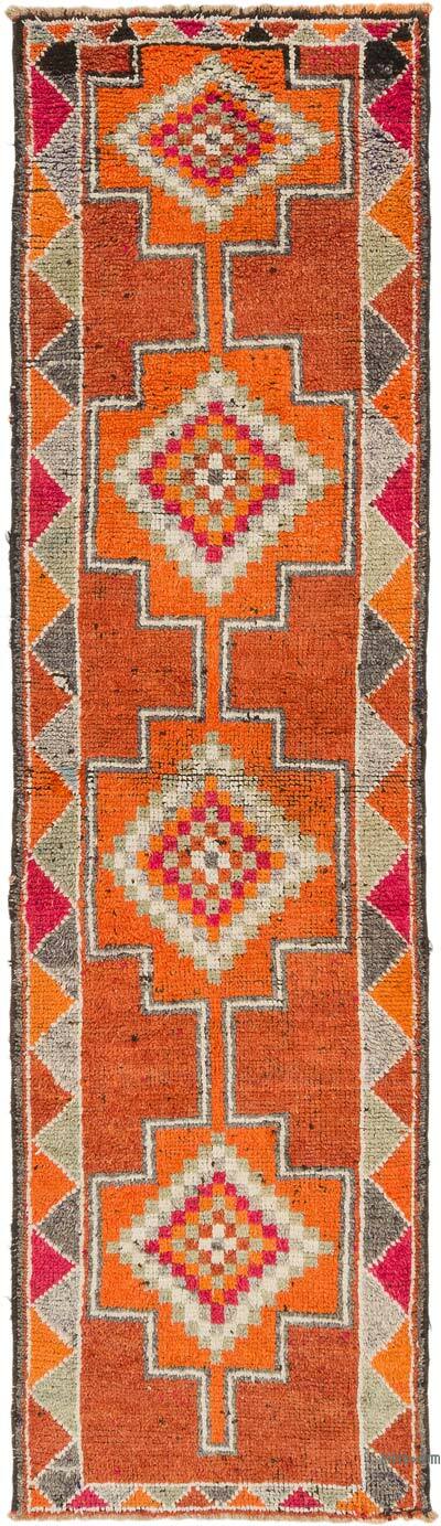 Vintage Tribal Runner Rug - 3'  x 10' 10" (36" x 130")