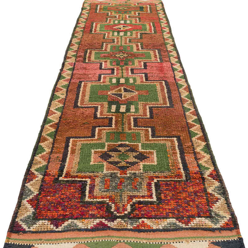 Alfombra Vintage de pasillo - 84 cm x 346 cm - K0077062