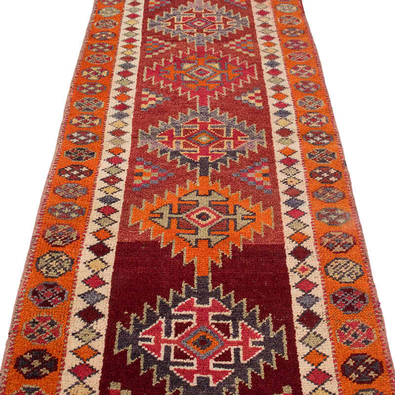 Vintage Tribal Runner Rug - 2' 8" x 10' 6" (32" x 126") - K0077065