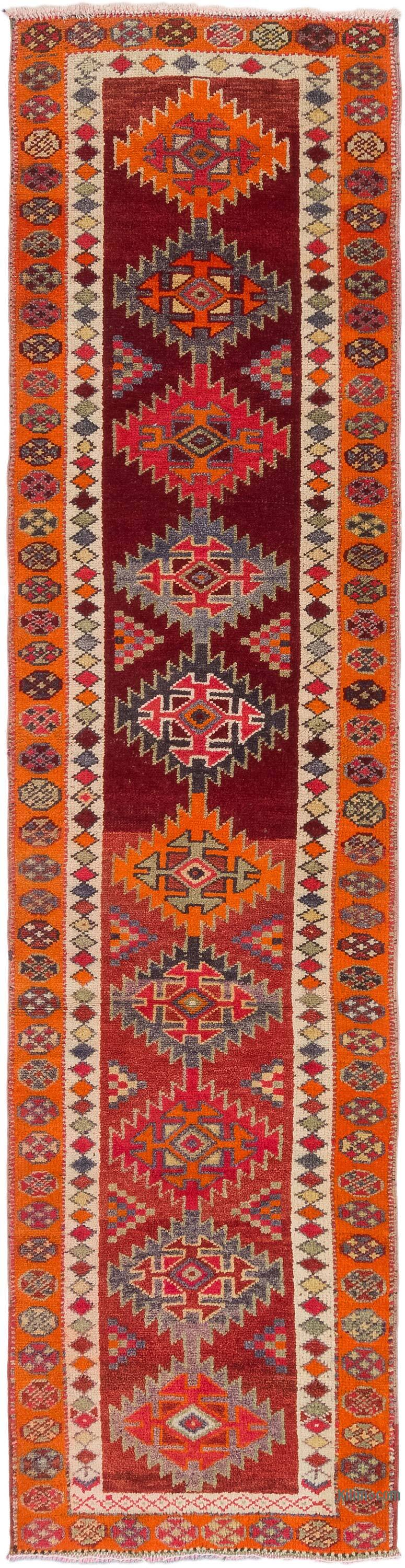 Vintage Tribal Runner Rug - 2' 8" x 10' 6" (32" x 126") - K0077065