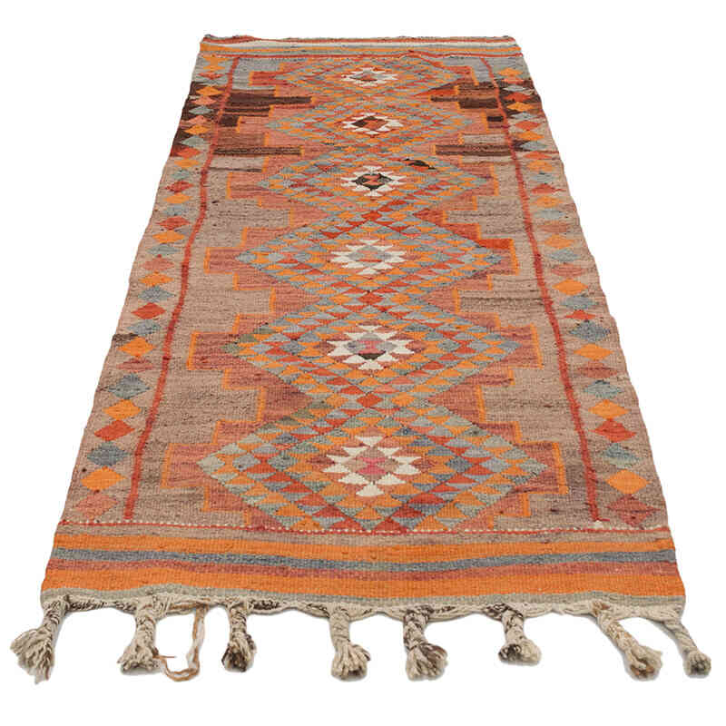 Vintage Anadolu Kilim Yolluk - 82 cm x 240 cm - K0077068