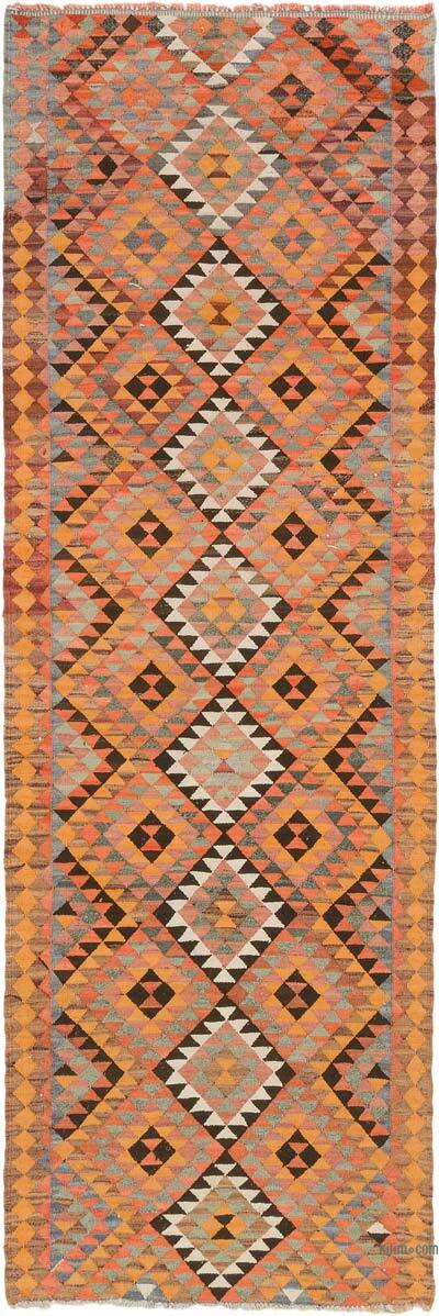 Vintage Tribal Kilim Runner - 3' 7" x 10' 11" (43" x 131")