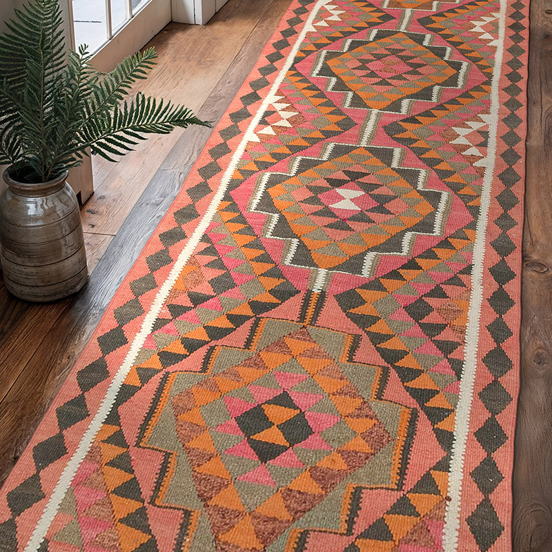 Vintage Anadolu Kilim Yolluk - 96 cm x 308 cm - K0077073