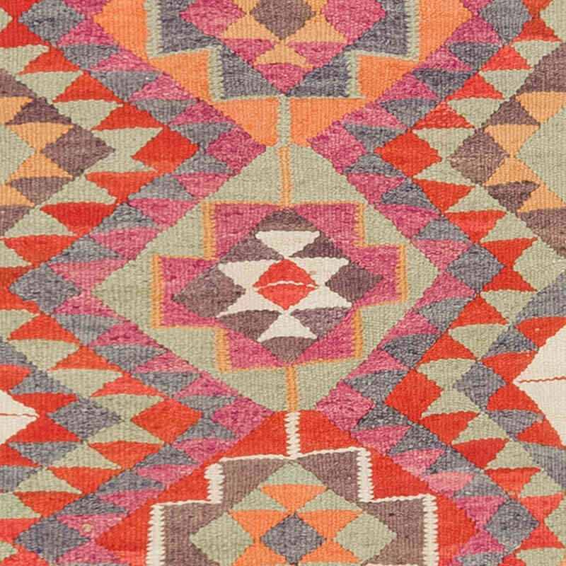 Vintage Tribal Kilim Runner - 2' 9" x 10' 5" (33" x 125") - K0077074