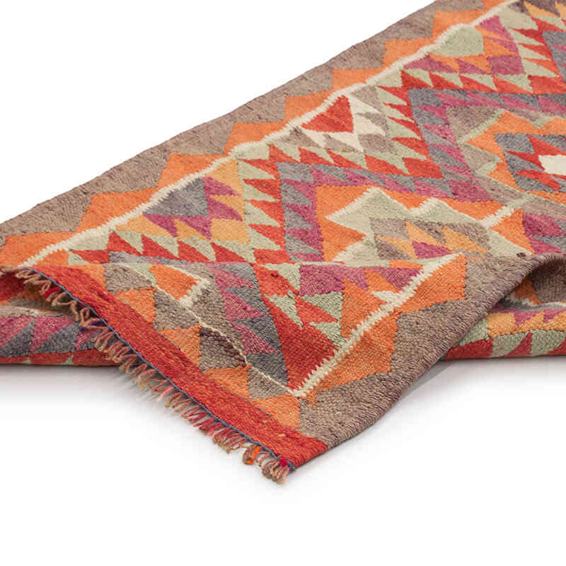 Vintage Tribal Kilim Runner - 2' 9" x 10' 5" (33" x 125") - K0077074