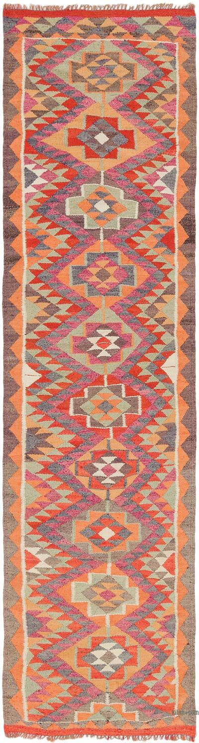 Alfombra Kilim Tribal Vintage - 85 cm x 318 cm