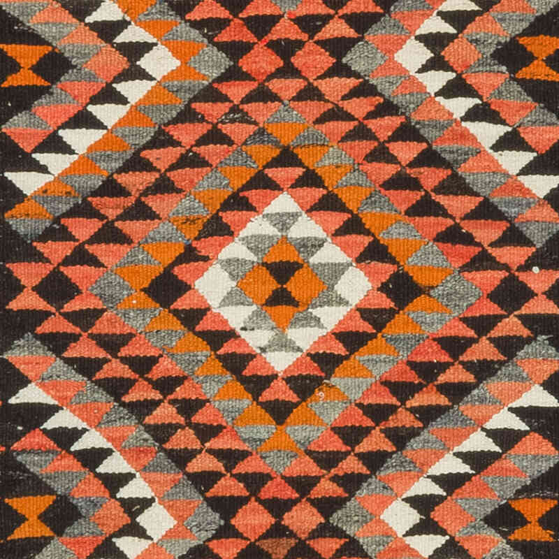 Vintage Tribal Kilim Runner - 3' 1" x 10' 8" (37" x 128") - K0077075